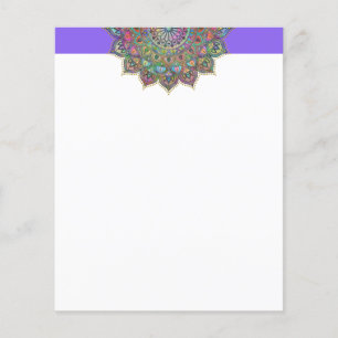 Papier Mandala coloré classe Style Inde 1