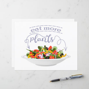Papier Manger plus de plantes lettrage de motivation de s