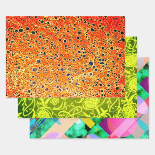 Papier marbré d'ambre, Paisley Pearl vert, Chiron