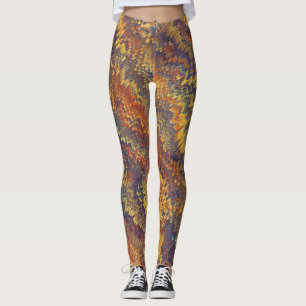 Papier Marbré de Reliure Coloré Leggings