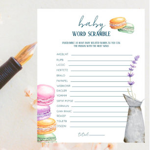 Papier Marché français - Baby Word Scramble Jeu