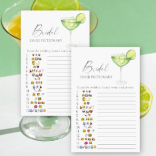 Papier Margarita Baby shower emoji pictionary