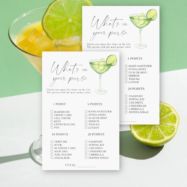 Papier Margarita Bridal shower Qu'est-ce que dans votre s (Créateur téléchargé)