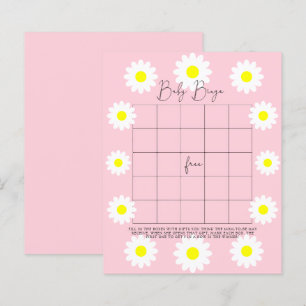 Papier Marguerites - Jeu de bingo pour baby shower