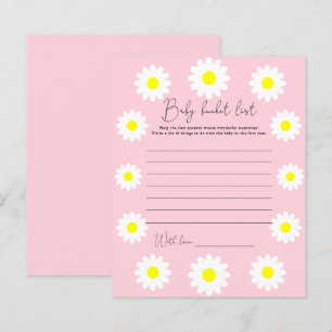 Papier Marguerites - Liste de choses à faire de bébé