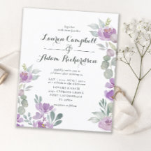 Mariage à l'aquarelle rose Eucalyptus Budget