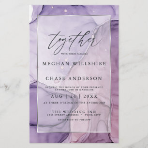 Papier Mariage abordable Cust6 Lavender Rose Abstrait