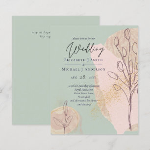Papier Mariage Abstrait moderne scandinave japonais