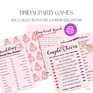 Papier Mariage amusant Couple Trivia Jeu - Mariée vs Groo