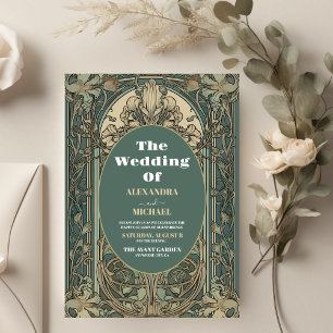 Papier Mariage Art Nouveau Floral Vintage à petit budget