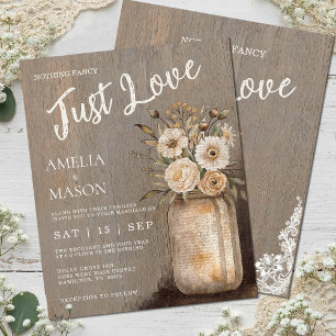 Papier Mariage au Pot Mason Rien de Fantaisiste Juste l'A
