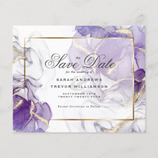Papier Mariage budgétaire Wild Wisteria Gold Abstrait
