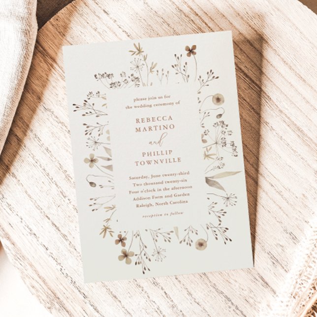 Papier Mariage champêtre bohème à petit budget (Créateur téléchargé)