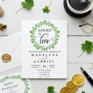 Papier Mariage Chanceux le jour de la Saint-Patrick Budge
