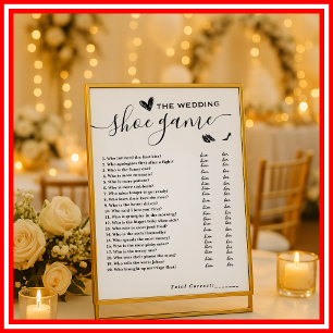Papier Mariage Chaussure Jeu nuptiale Chaussure Jeu coupl