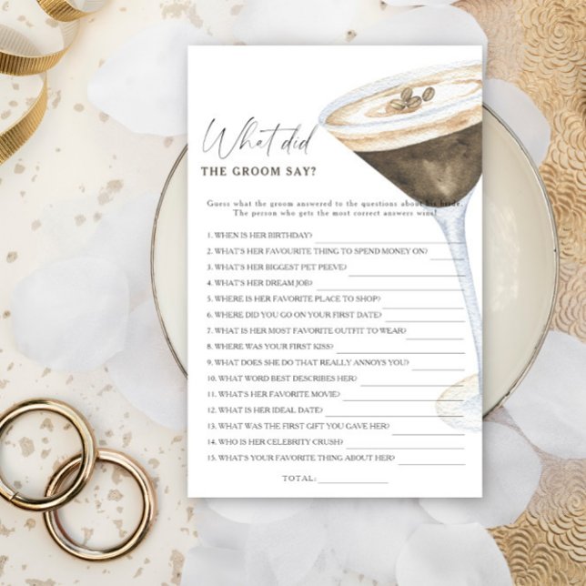 Papier Mariage civil sous thème café Que dit le marié  (Créateur téléchargé)