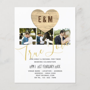 Papier Mariage Coeur Amour Collage Photo Rustique Monogra