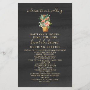 Papier Mariage d'aquarelle ananas