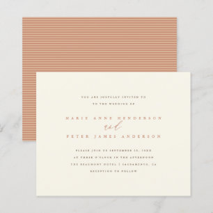 Papier Mariage de automne minimaliste de typographie budg