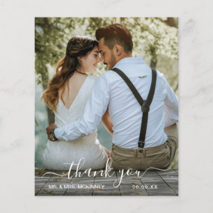 Papier Mariage de budget photo simple script