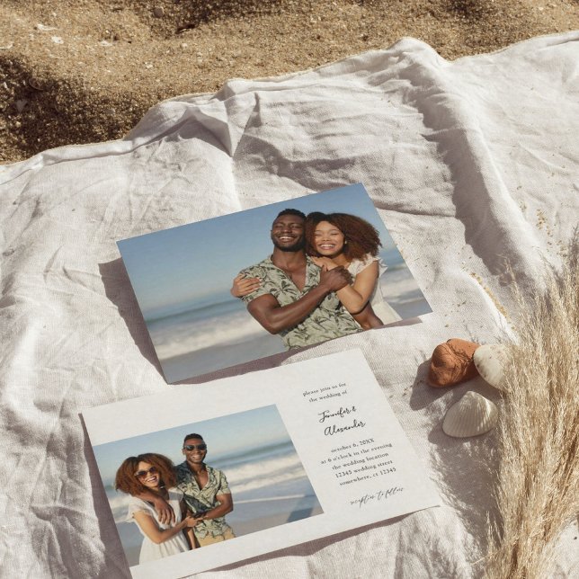 Papier Mariage de calligraphie photo côté deux (Créateur téléchargé)