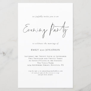 Papier Mariage de code QR du script budgétaire Invitation