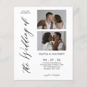Papier MARIAGE de collection photo de script classique BU