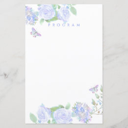 Papier Mariage de monogramme Rose bleu