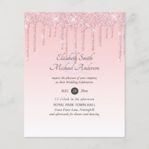 Papier MARIAGE de Parties scintillant rose