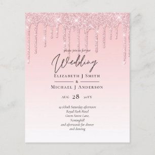 Papier MARIAGE de Parties scintillant rose