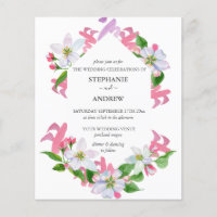 Mariage de printemps à petit budget Fleurs roses e