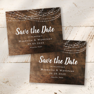 Papier Mariage de script de pinceau Rustique Bois