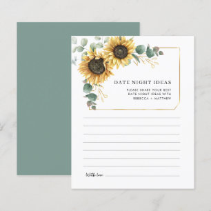 Papier Mariage de tournesol Eucalyptus Date Nuit Idées Ca