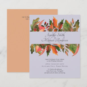 Papier MARIAGE des congés d'automne du budget