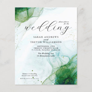 Papier Mariage du budget Kelly Green Alcohol Encre