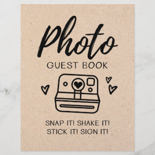 Papier Mariage du livre d'invités photo