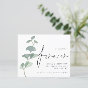 Papier Mariage Économique Eucalyptus Pour Toujours Enregi