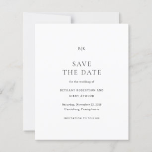 Papier Mariage Élégant Classique à Petit Budget Enregistr