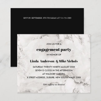 Papier MARIAGE en marbre élégant BUDGET élégant