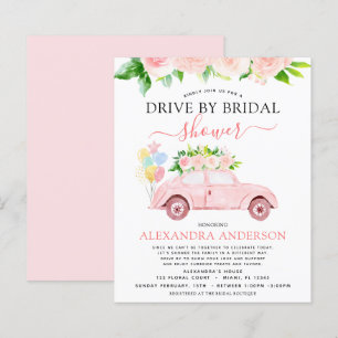 Papier Mariage en voiture à petit budget Fleurs rose blus