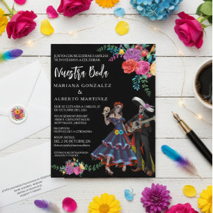 Papier Mariage Espagnol Notre Mariage Jour des Morts