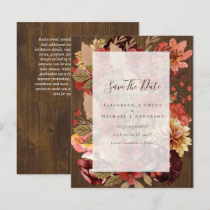 Papier Mariage Floral d'Automne - Budget Bourguignon Oran