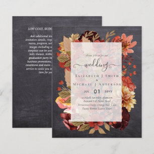 Papier Mariage Floral d'Automne - Budget Bourguignon Oran