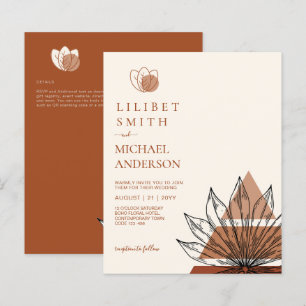 Papier Mariage géométrique japonais Abstrait