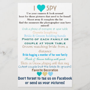 Papier Mariage J'espionne