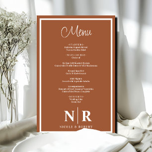 Papier Mariage Monogramme Customisé Dîner de répétition M