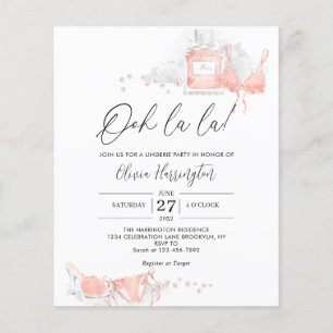 Papier Mariage pas cher Blush Peach Ooh la la Lingerie