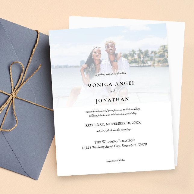 Papier Mariage photo horizontal budgétaire (Créateur téléchargé)