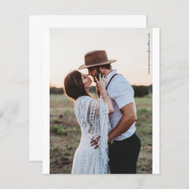 Papier Mariage photo minimaliste noir et blanc