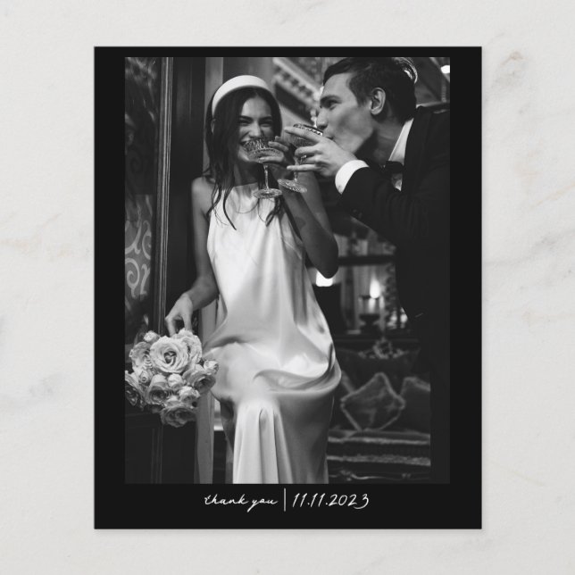 Papier Mariage photo simple et chic (Devant)